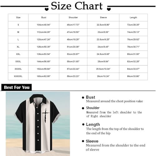 Mens Short Sleeve Vertical Stripes Shirt Full Button Down Christian Cross Graphic Blouse Oversized Vacation Beach Top4