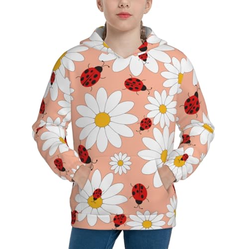 Daisy and Ladybug Kid Hoodies Boys Sweatshirts Girls Pullover with Pocket