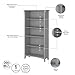 Bush Furniture Salinas 5 Shelf Bookcase in Cape Cod Gray, Tall Bookshelf, Large Book Shelf for Living Room, Home Office, or Entryway