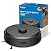 Tapo RV30 MAX - Robot Aspirador con 5300Pa, Doble Navegación LiDAR+IMU, Tasa de Recogida de Polvo Superior al 97%, IQ+ Smart Cleaning, Mapeo 3D, Control por Voz y App,sin Base de autovaciado,Negro