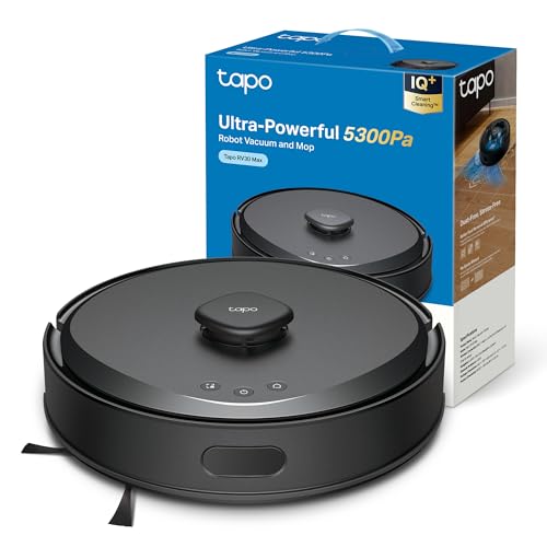 Tapo RV30 MAX - Robot Aspirador con 5300Pa, Doble Navegación...