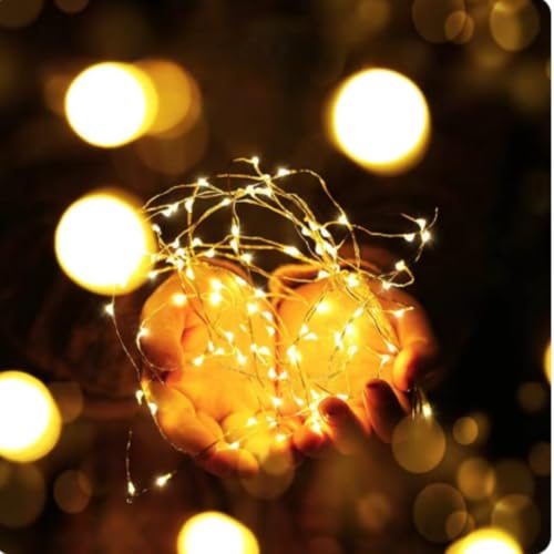 Fio de Fada Luminoso 1,5 Metros com 30 LEDs - Cordão Decorativo para Festas, Casa, Quartos e Ambient