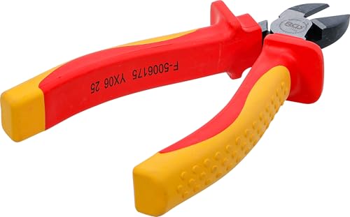 Pinza de corte diagonal VDE de 160 mm alicate aislante BGS 7154 para cableado 4