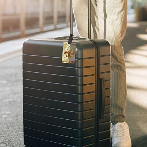 Luggage Tag Fleur-De-Lis-Retro Baggage Handbag School Bag Suitcase Name Id Card Label #TOP4