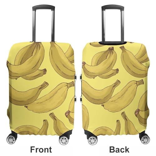 Banana Pattern Luggage Cover, Washable Elastic Suitcase Cover Protector Fit 18-32 Inch Luggage3