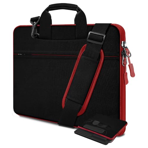 Image of Universal Laptop Shoulder Bag 13-17.3 Inch Shockproof Computer Bag with Multi-Pockets & Adjustable Strap