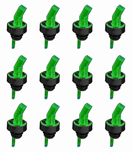 Great Credentials Screen Liquor Bottle Pourer 12 Pourers (Green)