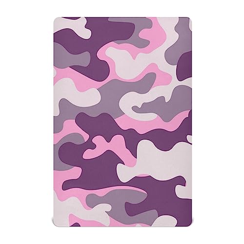 Nander Camo Crib Sheets for Boys or Girls, Fitted Crib Sheet for Standard Size Crib and Toddler Mattresses, Soft and Breathable Material 39×27×5inch