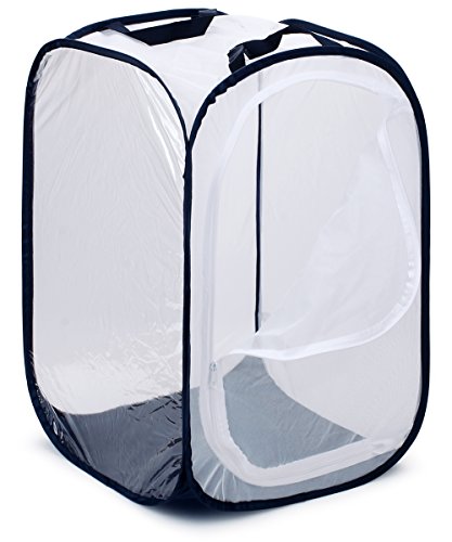RESTCLOUD 36" Large Monarch Butterfly Habitat, Giant Collapsible Insect Mesh Cage Terrarium Pop-up