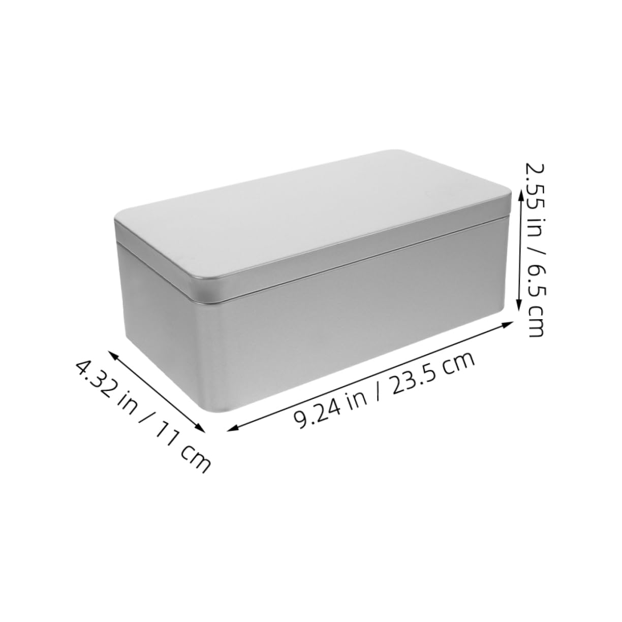 TOPBATHY 4piezas Cajas De Almacenamiento Rectangulares Para Té y Dulces De Contenedores Tapa Organizador De Comida Caja De Para Bodas y Fiestas