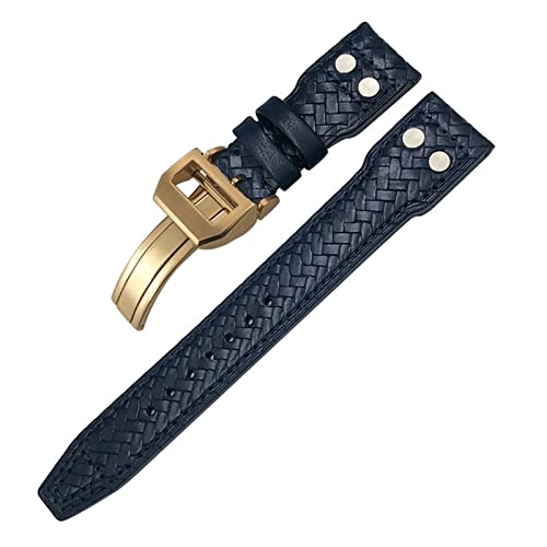 Correa de reloj trenzada con remaches para esferas de 20mm a 22mm