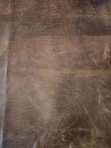 Cuir nappa de buffle marron 2,2 mm aspect Crazy Horse format A2