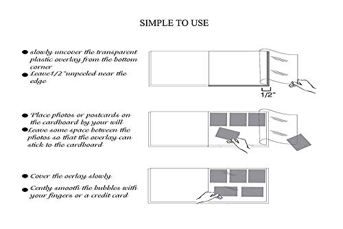 image for Pulaisen Photo Album Self Adhesive Scrapbook Album - Premium Leather C