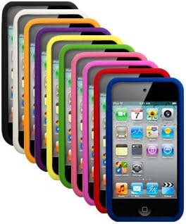 Cbus Wireless Ten Silicone Cases / Skins / Covers for Apple iPod Touch 4 / 4G / 4th Gen - Black, White, Orange, Purple, Yellow, Green, Light Pink, Hot Pink, Red, Blue