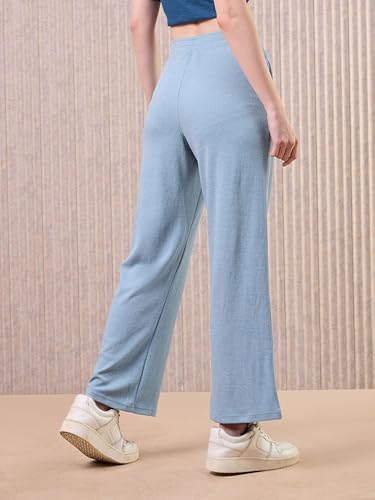 Image of TECHNOSPORT Women's Relaxed Fit Mid Rise Track Pant