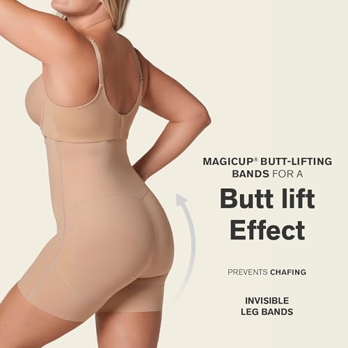 Image of Leonisa On Target - Tummy Control Shapewear Strapless Sculpting Step-in Body Shaper with Short Bottom