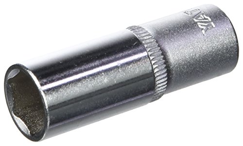 Image of Yato YT-1424 13mm x 50mm Hexagonal Deep Socket For 1 /4 Inch Drive CrV Chromium Mirror Plated Steel Home And Industrial Tool