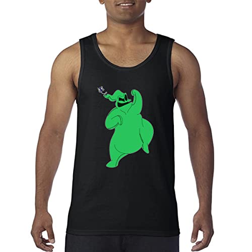 Oogie Boogie Men's Christmas Halloween Cartoon Tank Top Soft Workout Shirt Solid Color Muscle T-Shirt L #TOP9