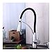 Produktbild LXH-SH Grifo Einhand-Hahn Schwarz Ziehen Stutzens Swivel Spray LED-Licht-Küche-Mischer-Hahn Toiletten Supplies (Surface Finishing : Chrome)