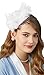 Women's Fascinator Hair Clip Feather Wedding Headware Bridal 1920s Headpiece(White)