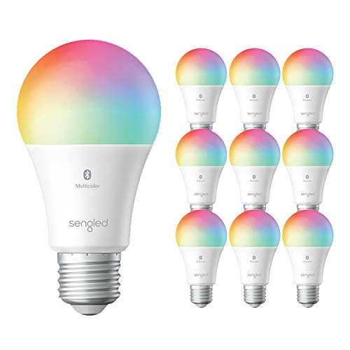 Free Shipping 🛒 Sengled Smart Light Bulbs, Color Changing Alexa Light Bulb Bluetooth Mesh, Smart Bulbs That Work with Alexa Only, Dimmable LED Bulb A19 E26 Multicolor, High CRI, High Brightness, 9W 800LM, 10 Pack