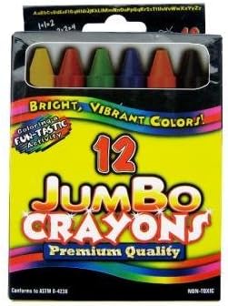 Crayons Jumbo assorted colors 12 ct