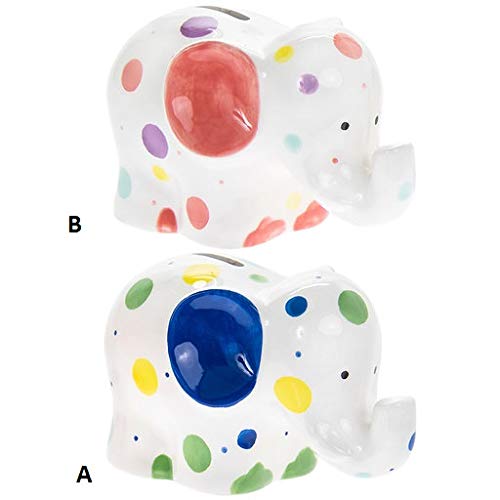 Lesser & Pavey Money Bank Dotty Elephant - Animal Design Money Box (Elephant A)