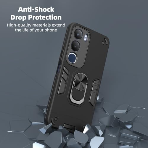 Image of NDCOM for Vivo Y29 Back Cover | Vivo Y29 5G Mobile Phone Cover | Protective Vivo Y29 5G Back Cover | Ring Holder Case
