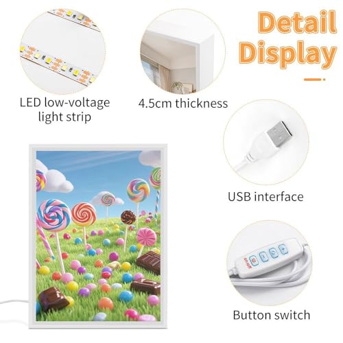 Miroir de beauté portable Candy doté de trois modes d'éclairage couleur - 5
