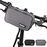 G-raphy Fahrrad Lenkertasche Wasserabweisend Fahrradtasche für Lenker Rahmentasche mit Schultergurt (Grau-02)