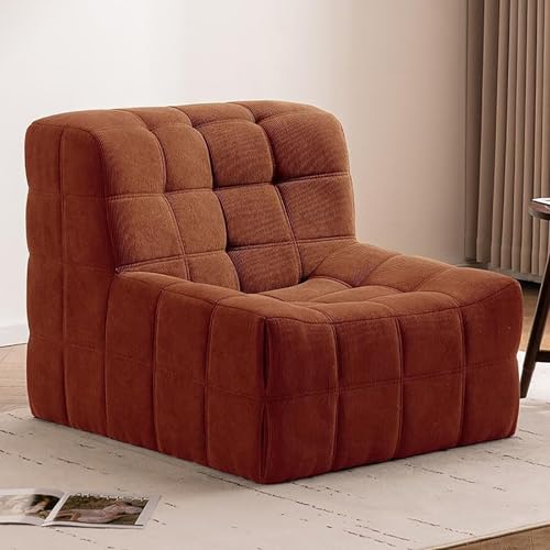 Sillón puff – Cómoda tumbona de suelo para sala de estar, dormitorio, oficina y chimenea, cómodo asiento de sofá
