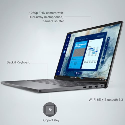 Image of Dell Pro 16 (Next Gen Latitude 3550) Business AI PC Laptop (16 inch FHD+, Intel 12-Core Ultra 5 235U (> i7-1355U), 32GB DDR5 RAM, 1TB SSD) Backlit, Anti-Glare, Wi-Fi 6E, 1080p Webcam, Win 11 Pro, PC16250