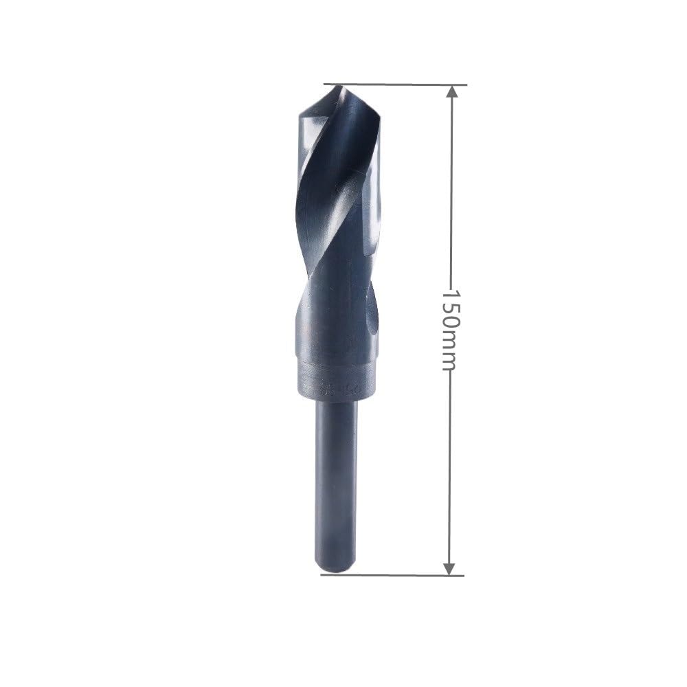 1 broca helicoidal HSS, vástago reducido de 1/2 pulgada, broca de acero de alta velocidad for metal, acero inoxidable, hierro fundido, plástico y madera, diámetro 12-40 mm(39.0)