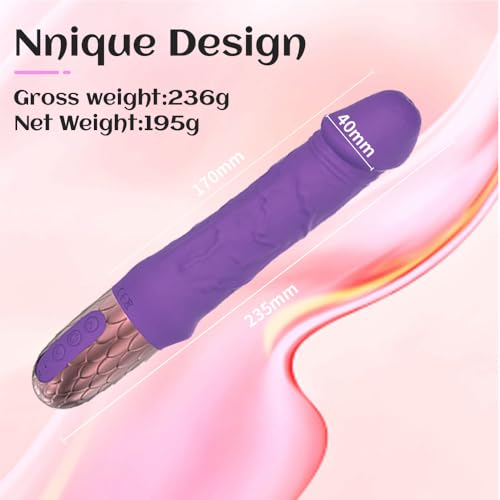 Powerful 10 Modes Adult Tool for Women Today Adult Silent Realistic Silicone Wand Thrusting Stimulation with Strong Suction Cup for Hands-Free Play Electric Adult Tools for Women - Thumbnail 4