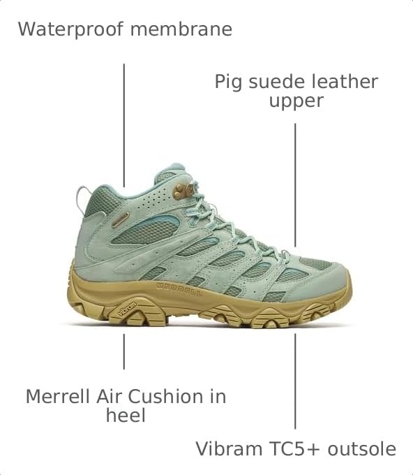 Image of Merrell Men's Moab 3 Mid Waterproof Hiking Boots