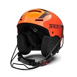 Briko - Casco, Uomo Donna, Rosso, Polipropilene, Sci, Slalom Epp 2.0, Taglia: 56 SIZE