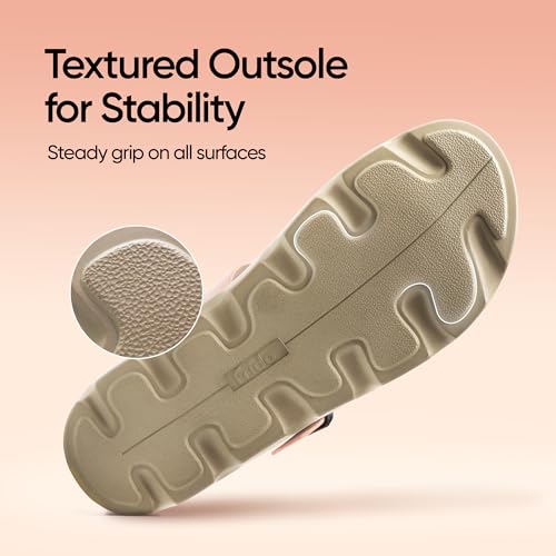 Image of Frido Cloud Comfort Sandal for Women | Lightweight Footwear with Soft PU Bounce-Back Cushioned Footbed | Arch & Heel Support | Anti-Skid Sole, Adjustable Buckle Strap | Home & Outdoor Women's Footwear