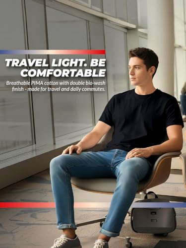 Image of 100% PIMA Cotton T Shirt for Man | Premium Men T-Shirts Regular Fit | Half Sleeve Round Neck Cotton Tshirt for Man | Mens Tees Made for Indian Climate | Available in 10 Colours