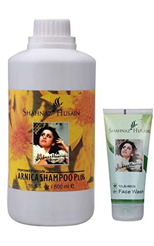 Shahnaz HusainArnica Shampoo Plus - 500 Ml and Tulsi Neem Face Wash - 50GM