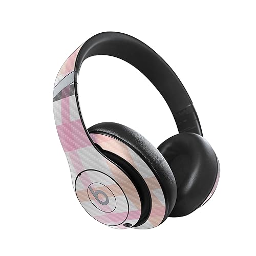 Image of MightySkins Carbon Fiber Skin Compatible with Beats Studio Pro - Plaid | Protective, Durable Textured Carbon Fiber Finish | Easy to Apply, Remove, and Change Styles