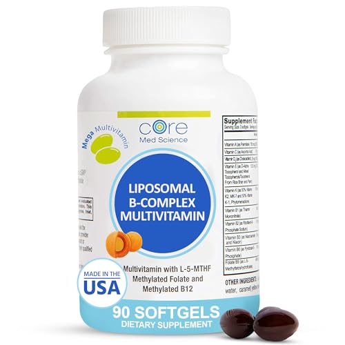 Core Med Science Liposomal Methylated Multivitamin B-Complex, 90 Softgels -
