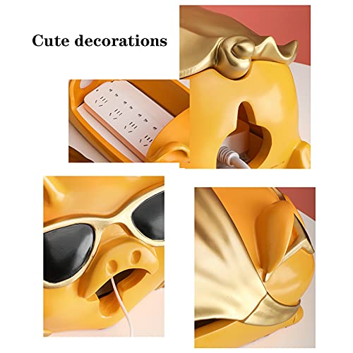 Câble de cochon mignon boîte de rangement pour bureau et multiprise - 4