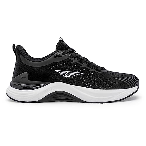 Image of Red Tape Men's Walking Shoes Black Mesh Round Slipon