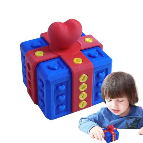 Siuwddee Boîte à farces avec vis | Boîte rigolote imprimée | Conteneur de cartes hilarant pour les vacances et les anniversaires