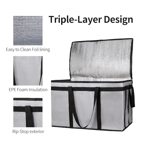 Bodaon BD_DB_FAB_DG_1PK Insulated Bags For Delivery, Insulated Food Delivery Bag thumb #4