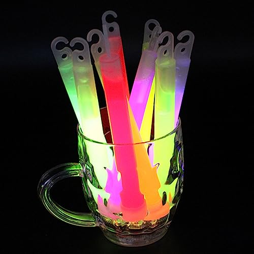 yanwuwa Bâtons Lumineux de 6 Pouces Bâton Lumineux d ' Urgence Chem Glow Stick UV Glows Light Jusqu ' à 12 Heures de durée pour Les fêtes et Les activités Glowsticks Longue durée – vue 4