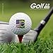 U.S. Brazil Flag Print Golf Balls for Men Women Practice Training Golf Balls for Indoor Outdoor Use