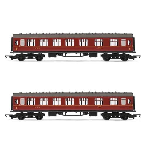 Image of Hornby Train Set - R1287M Tri-ANG Railways Remembered: R2X Analogue Set OO Gauge Locomotives Model Railway Sets, Starter Electric Train Kits - Steam Engine Building Kits
