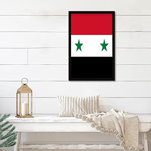 Drapeau de la Syrie poster encadré cadeau original - 2