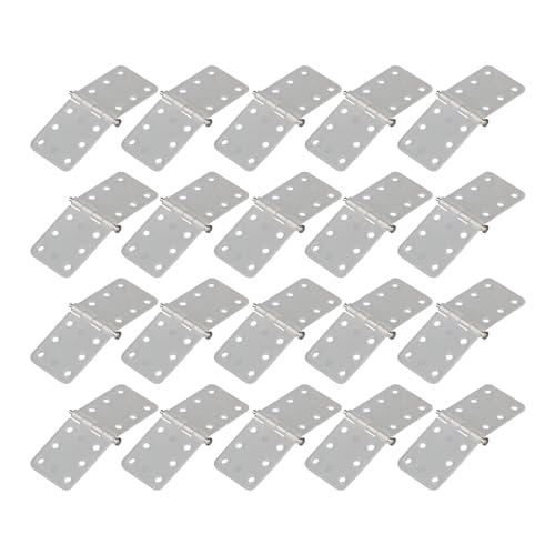 Mxfans Plastic RC Airplane Pinned Hinge 11 x 25 mm 1 mm Hole Dia Set of 20
